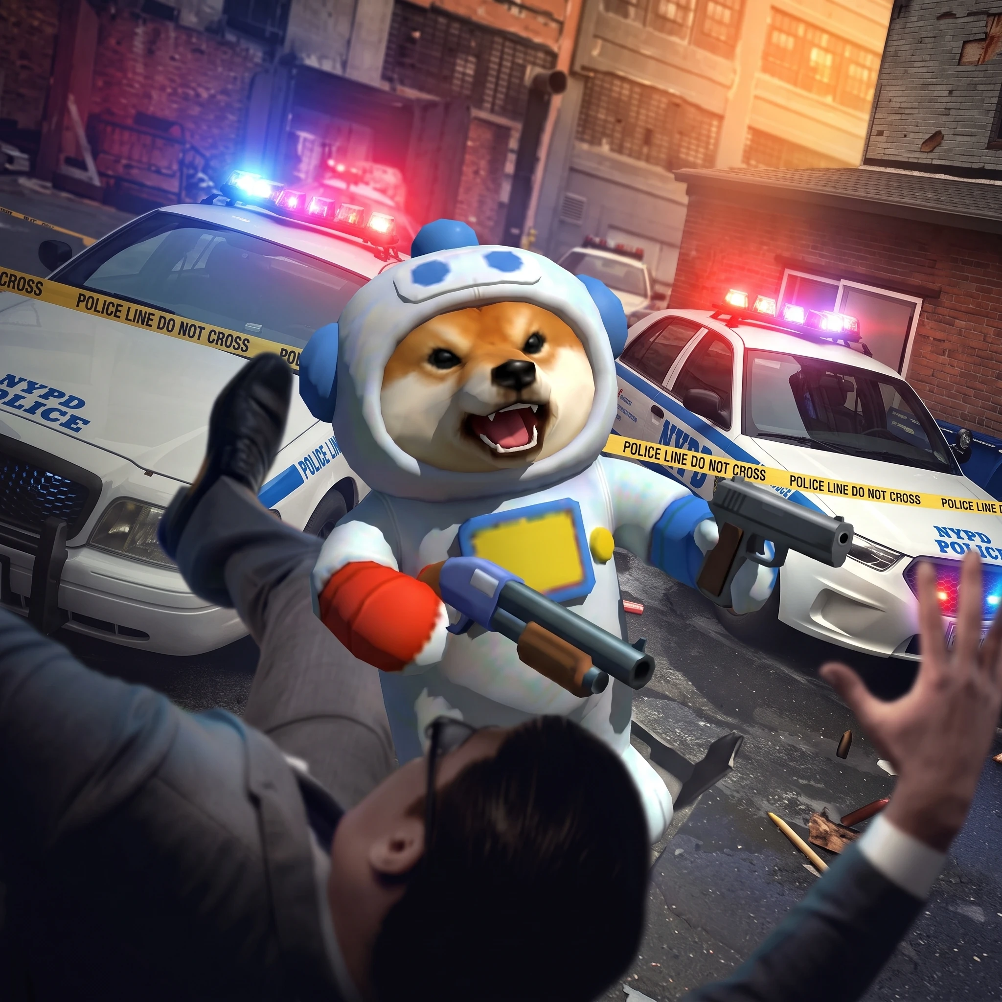 INU under police lights